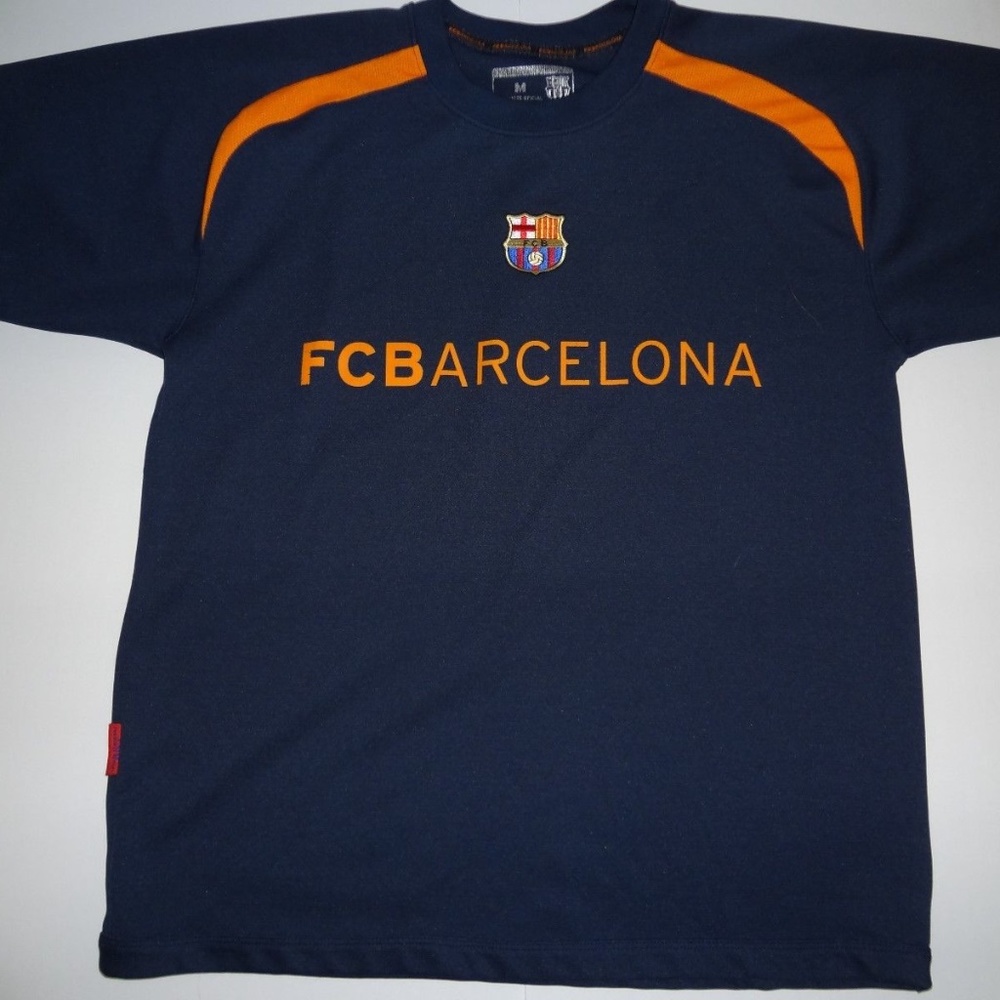 FC Barcelona Men’s Orange on Blue  Soccer Jersey
